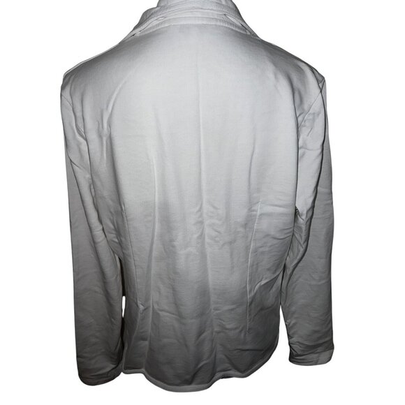 Miss Etam Womens White Button-Front Blazer Jacket XL - Picture 2 of 9